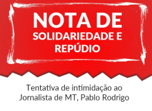 NOTA DE SOLIDARIEDADE E REPÚDIO