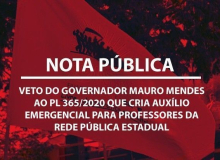 NOTA PÚBLICA - Veto do governador Mauro Mendes ao PL 365/2020