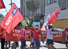 Protestos pelo Fora Bolsonaro em MT marcam as 500 mil mortes pela Covid-19 no país