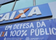 Bancários de todo o país protestam contra o fatiamento da Caixa